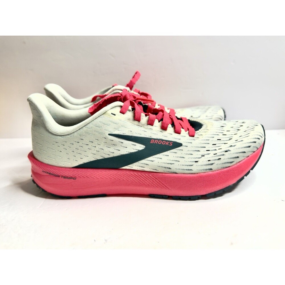 Brooks Hyperion Tempo Running Shoes Womens Sz 9.5 Gray Coral 1203281B110